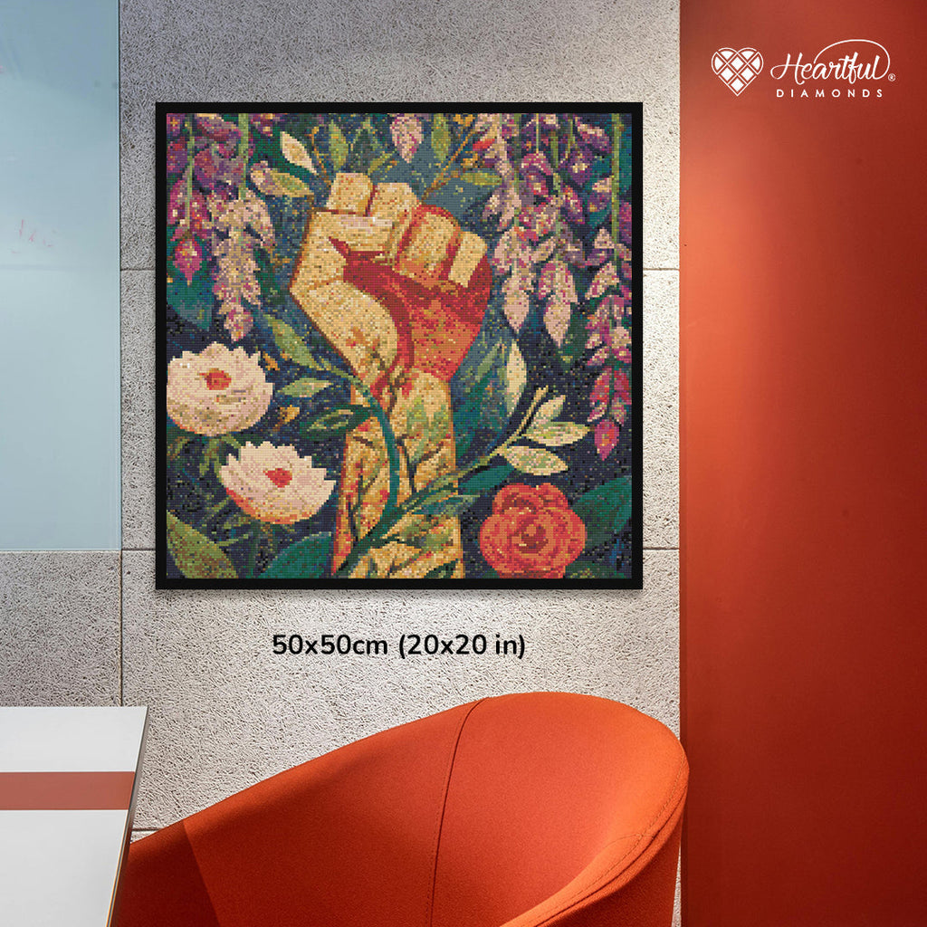 Rooted in Strength Diamond Painting Kit-50x50cm (20x20 in)-Heartful Diamonds