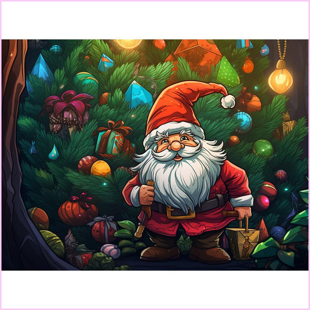 Santa's Ornamental Adventure Diamond Painting Kit-50x40cm (20x16 in)-Heartful Diamonds