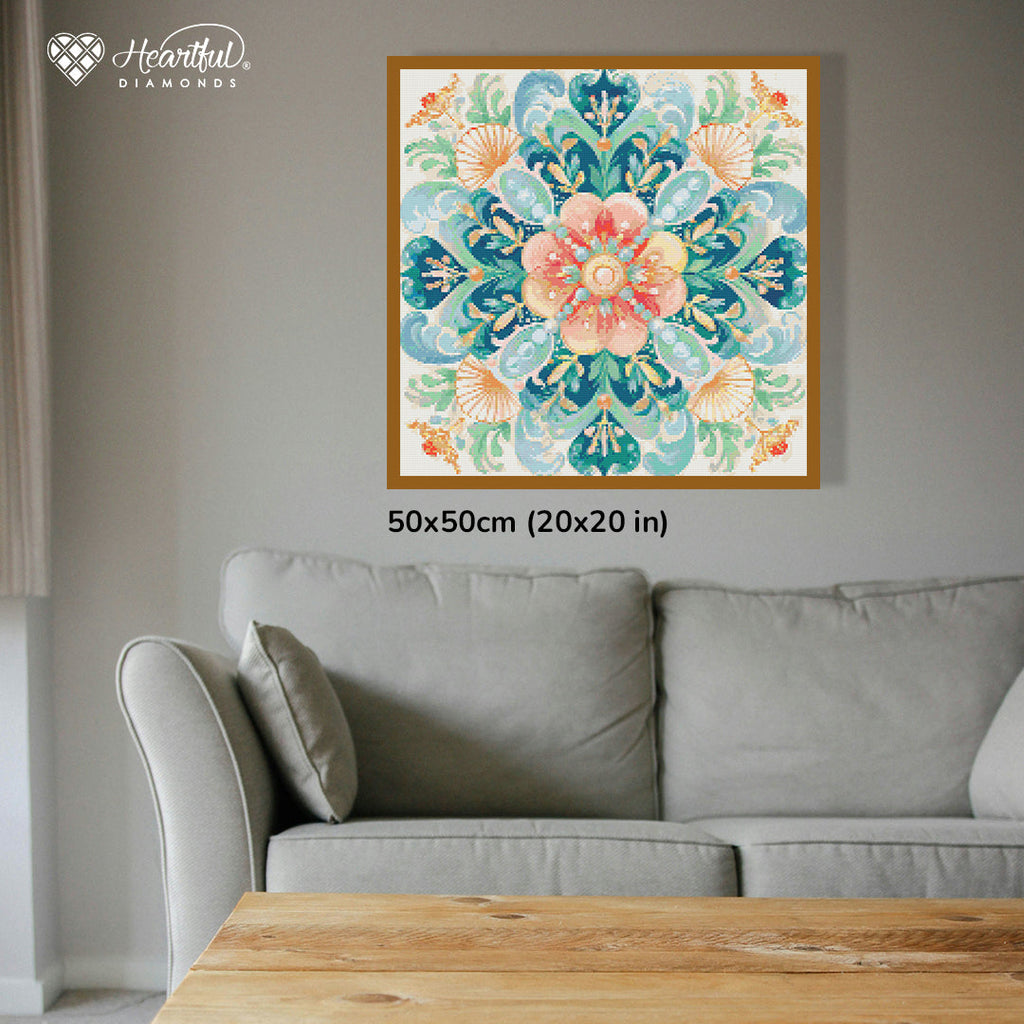 Seaside Harmony Diamond Painting Kit-50x50cm (20x20 in)-Heartful Diamonds