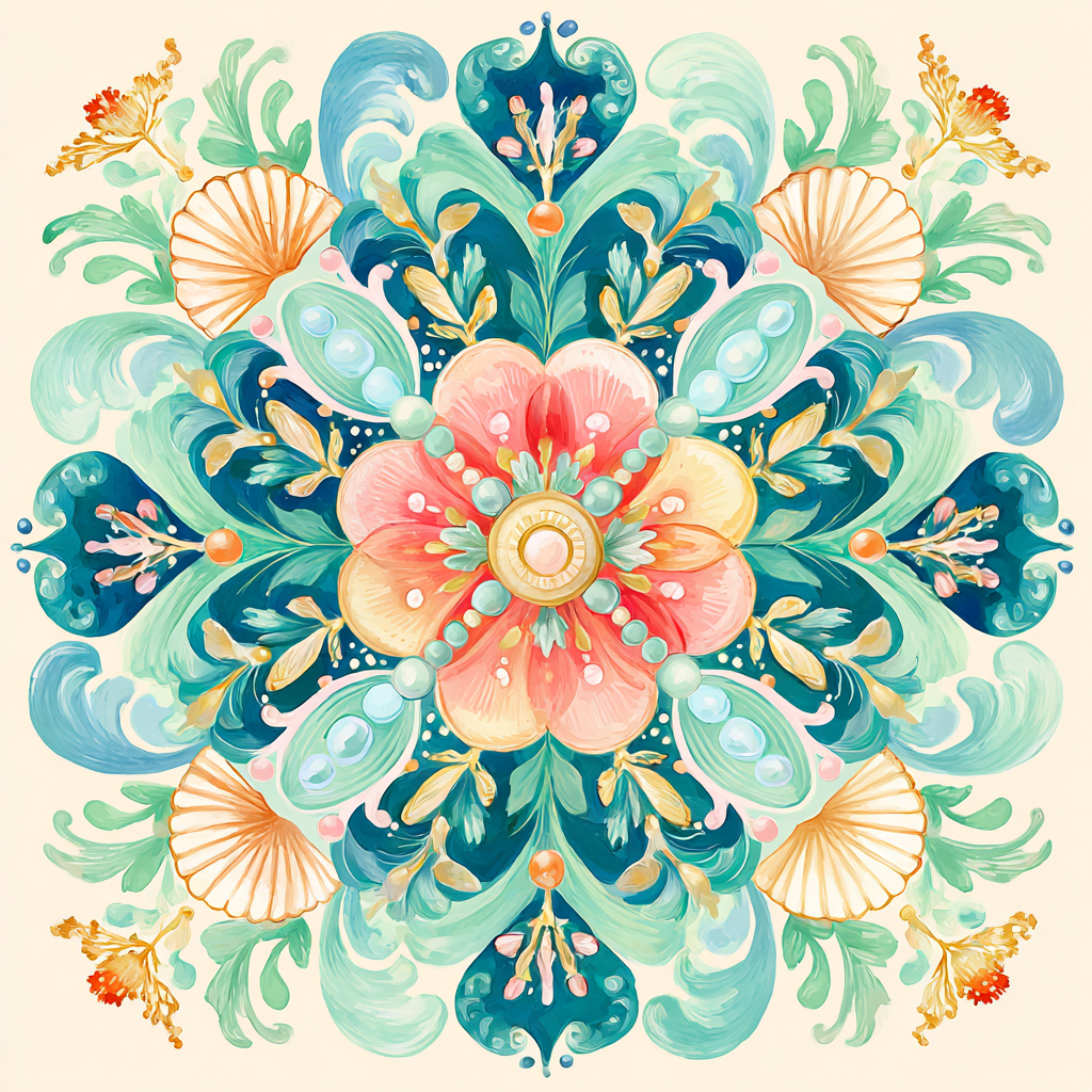 Seaside Harmony Diamond Painting Kit-30x30cm (12x12 in)-Heartful Diamonds