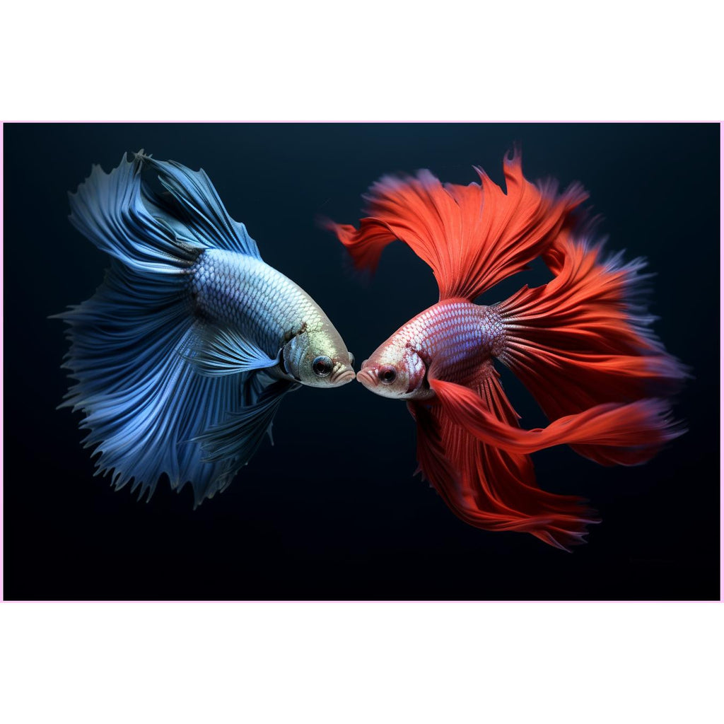 Siamese Fighting Fish Diamond Painting Kit-Heartful Diamonds