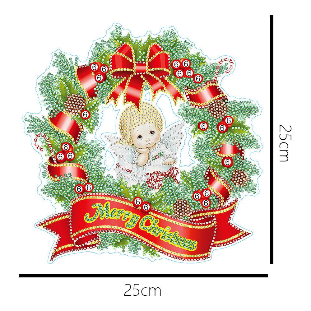 Christmas Wreath Diamond Art-Heartful Diamonds