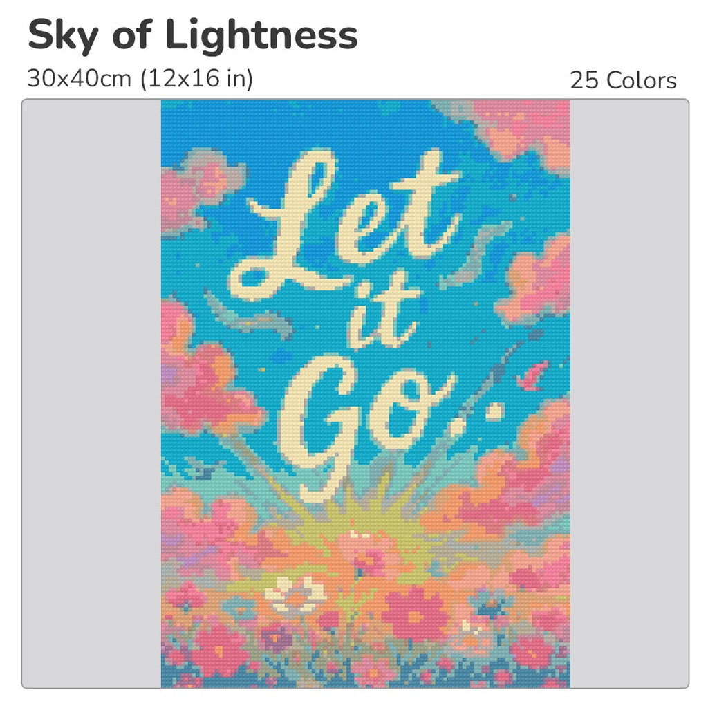 Sky of Lightness Diamond Painting Kit-30x40cm (12x16 in)-Heartful Diamonds