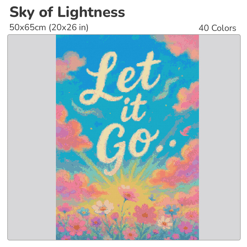 Sky of Lightness Diamond Painting Kit-40x55cm (16x22 in)-Heartful Diamonds