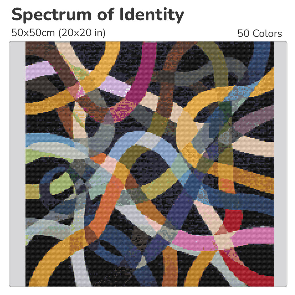 Spectrum of Identity Diamond Painting Kit-40x40cm (16x16 in)-Heartful Diamonds