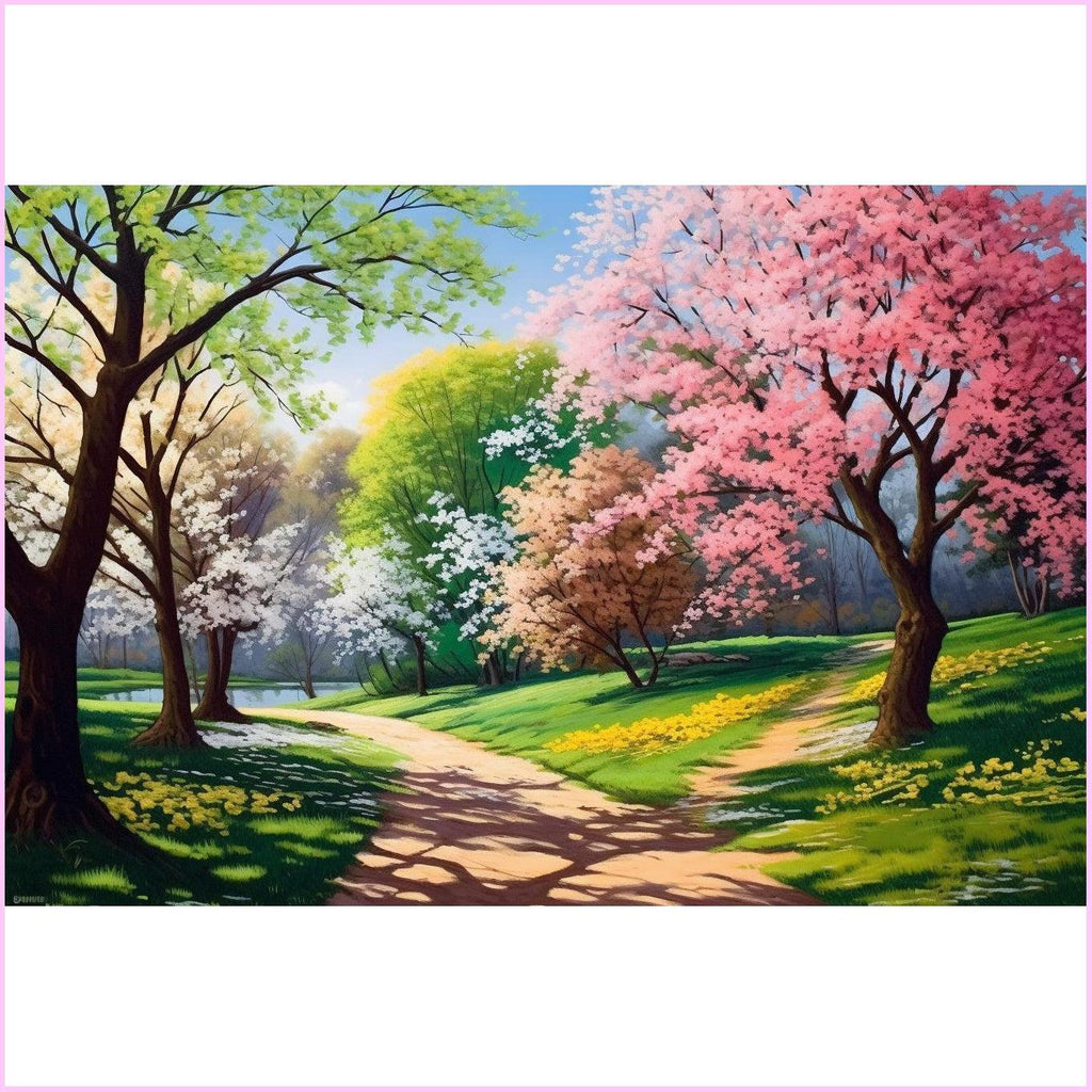 Springtime Wonders Diamond Painting Kit-75x50cm  (30x20 in)-Heartful Diamonds