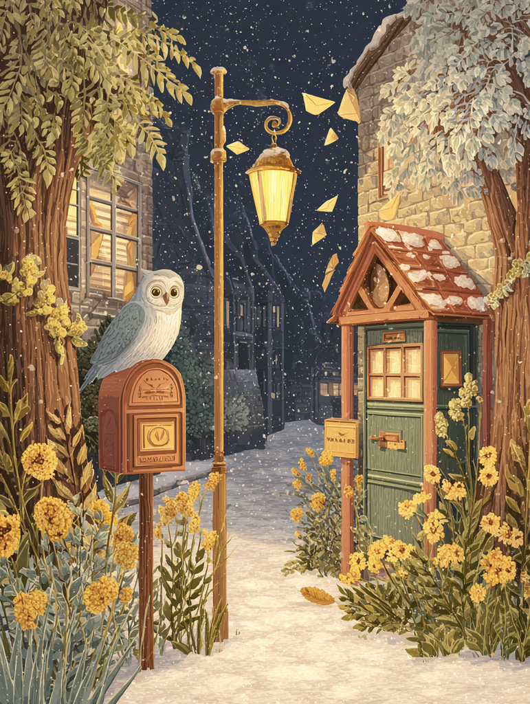 Starlight Post Office Diamond Painting Kit-30x40cm (12x16 in)-Heartful Diamonds