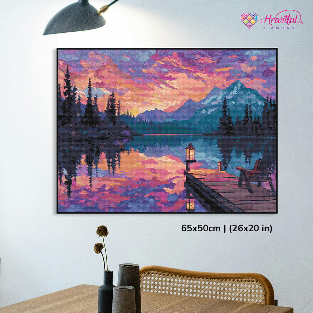 Still Waters Diamond Painting Kit-65x50cm (26x20 in)-Heartful Diamonds
