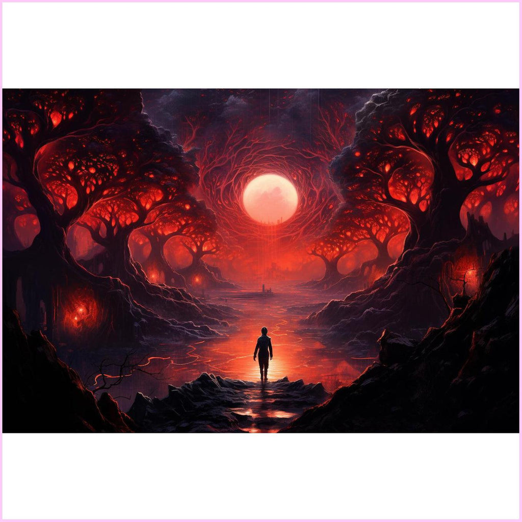 Surreal Fantasy Realm Diamond Painting Kit-60x40cm (24x16 in)-Heartful Diamonds