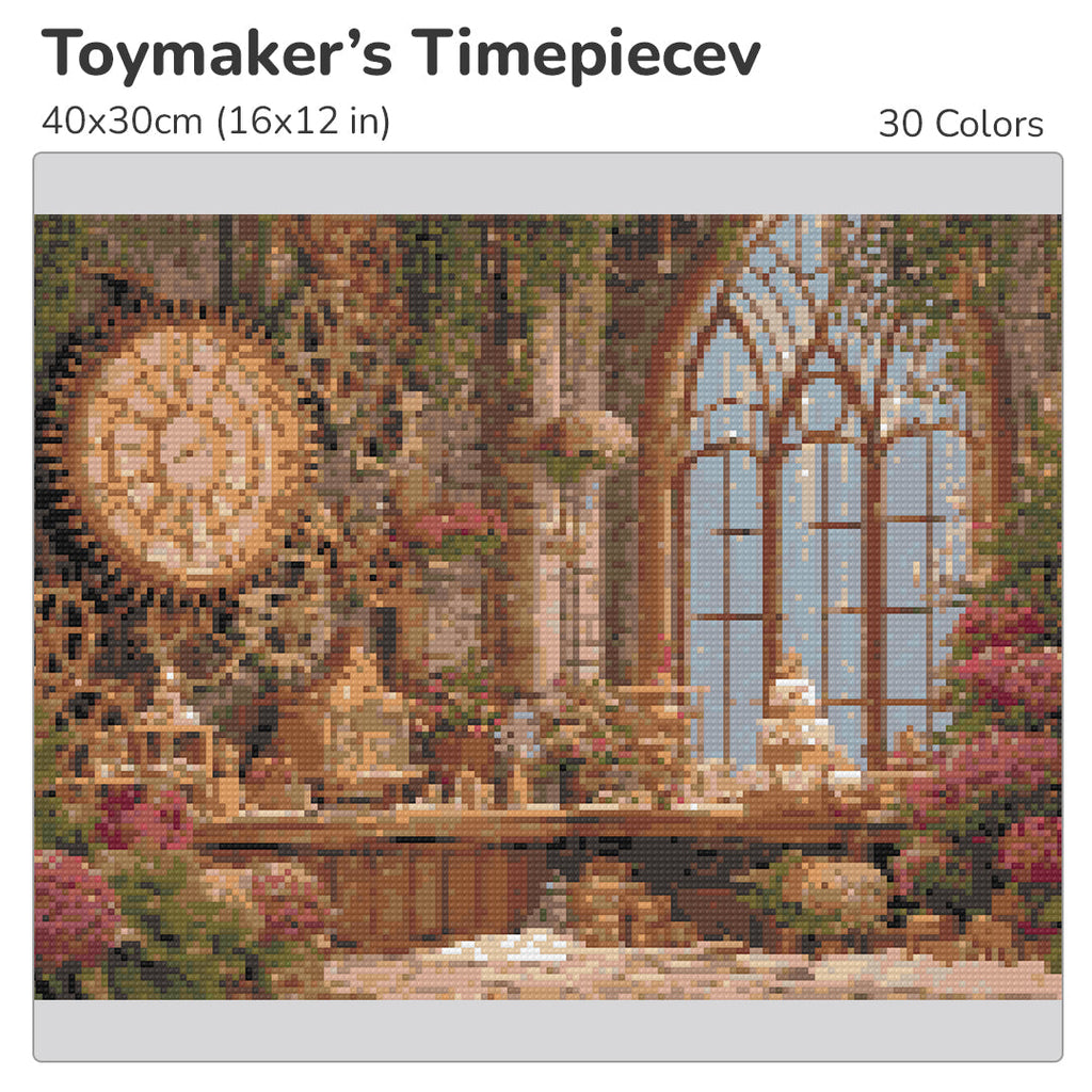 Toymaker's Timepiece Diamond Painting Kit-40x30cm (16x12 in)-Heartful Diamonds