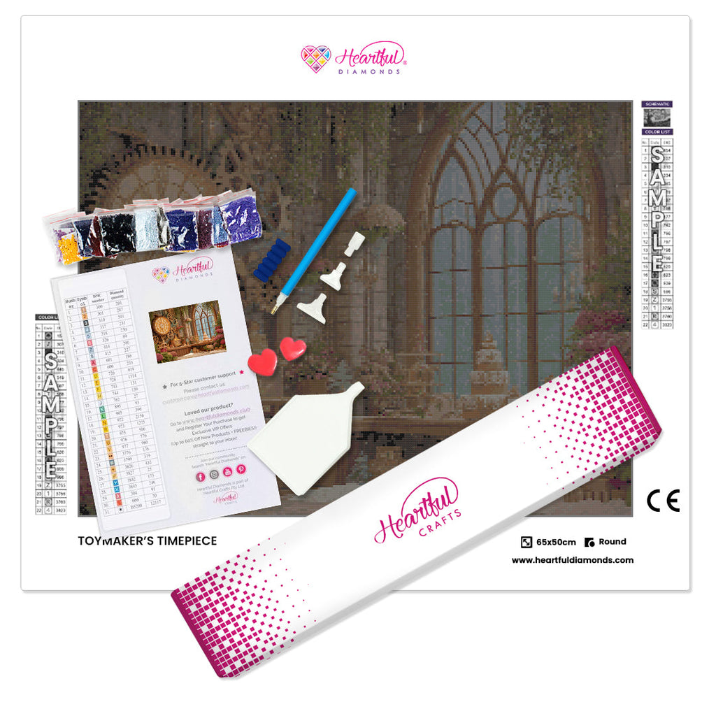 Toymaker's Timepiece Diamond Painting Kit-65x50cm (26x20 in)-Heartful Diamonds
