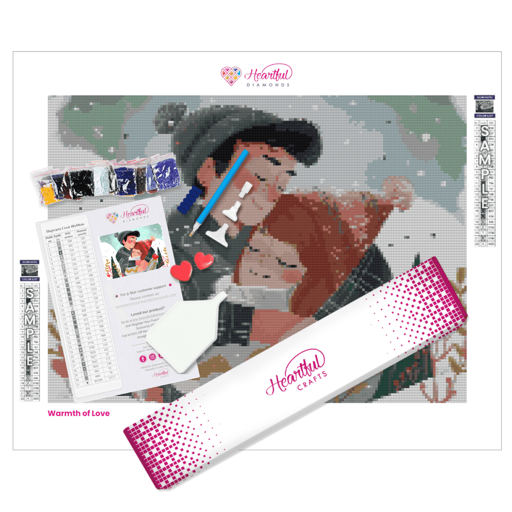 Warmth of Love Diamond Painting Kit-40x30cm (16x12 in)-Heartful Diamonds