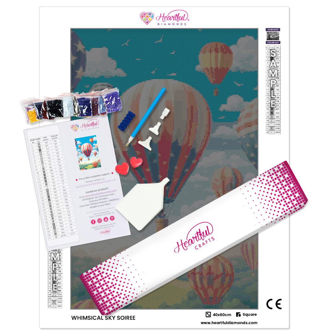 Whimsical Sky Soiree-Diamond Painiting Kit-Heartful Diamonds