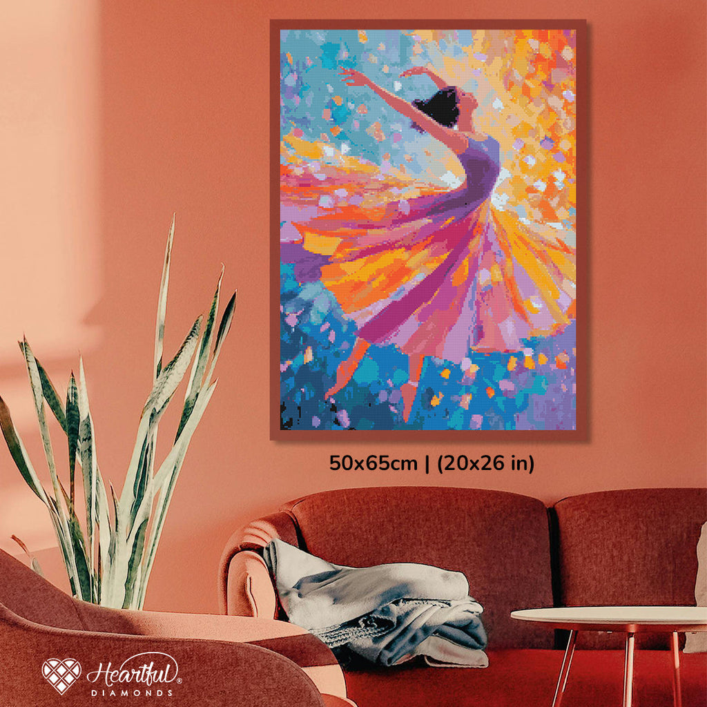 Whirlwind of Grace Diamond Painting Kit-50x65cm (20x26 in)-Heartful Diamonds