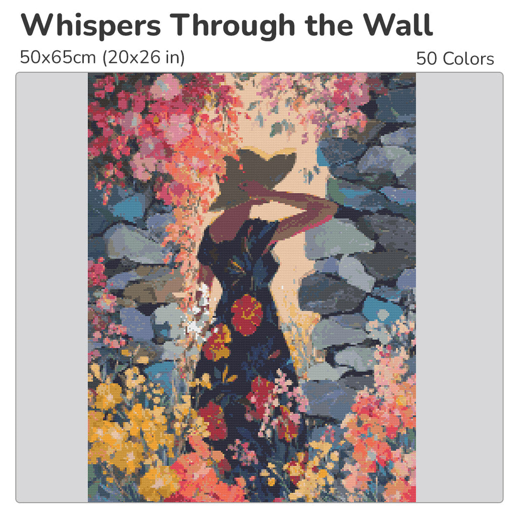 Whispers Through the Wall Diamond Painting Kit-40x55cm (16x22 in)-Heartful Diamonds