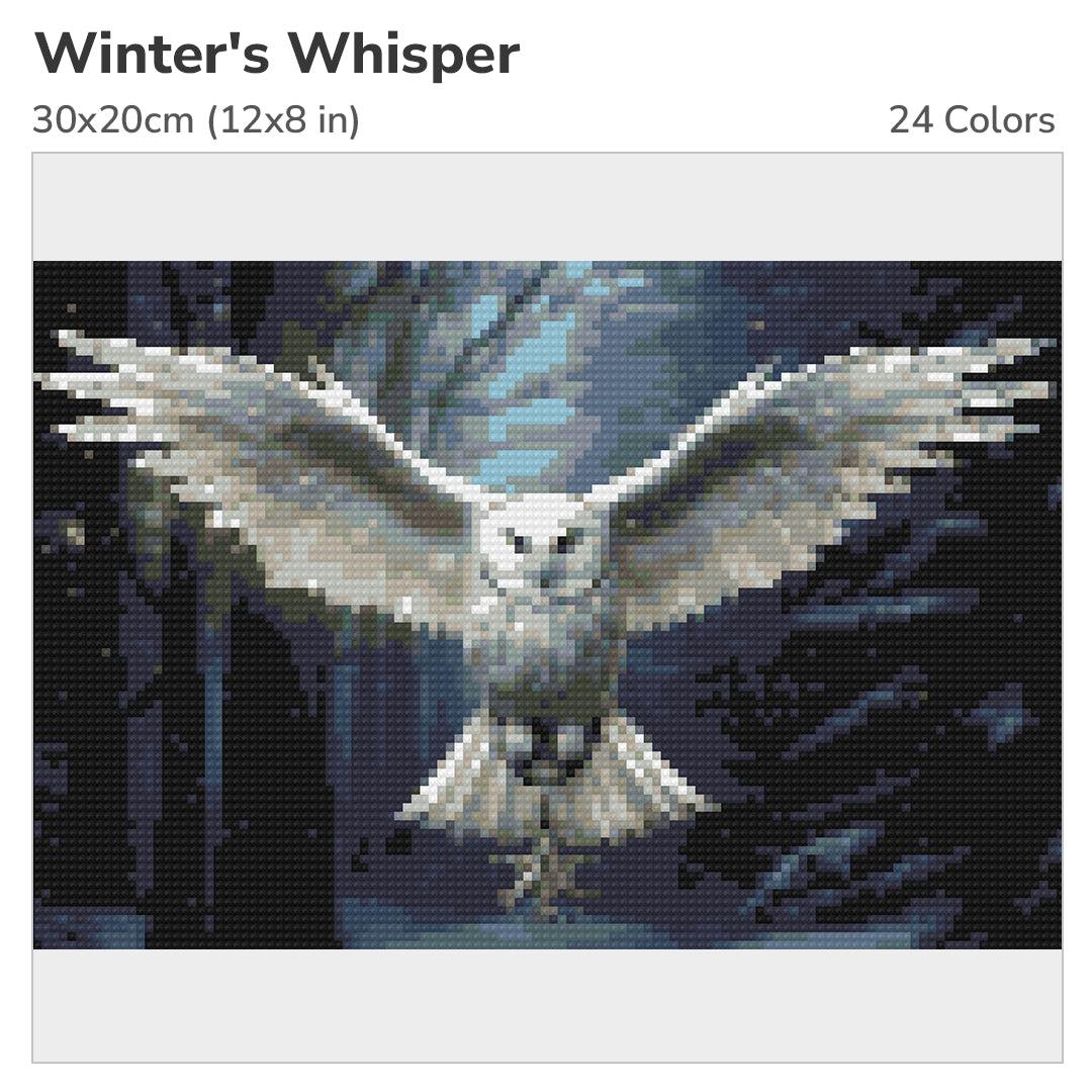 Winter's Whisper 30x20cm Diamond Painting Kit-Heartful Diamonds