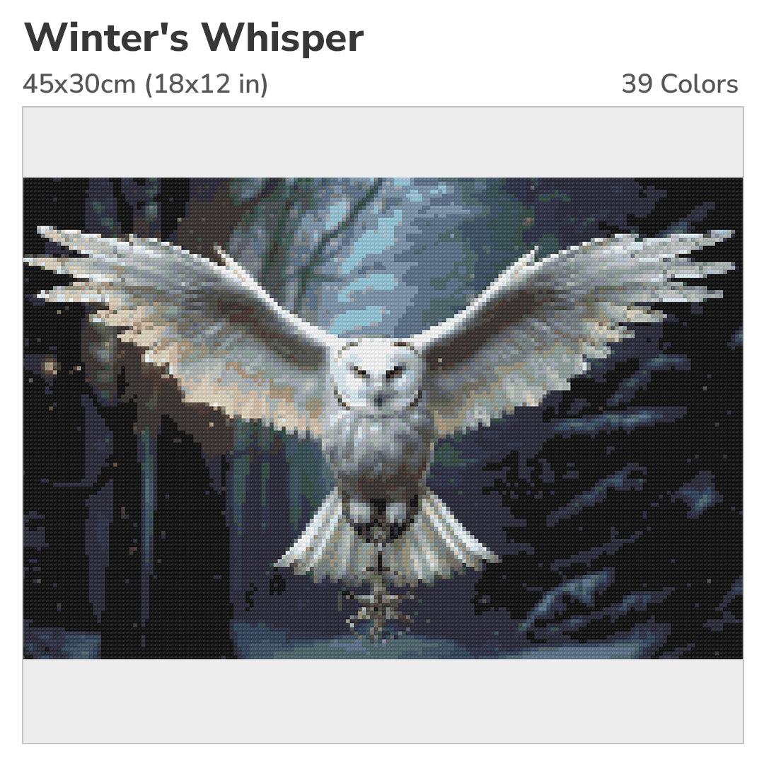 Winter's Whisper 45x30cm Diamond Painting Kit-Heartful Diamonds