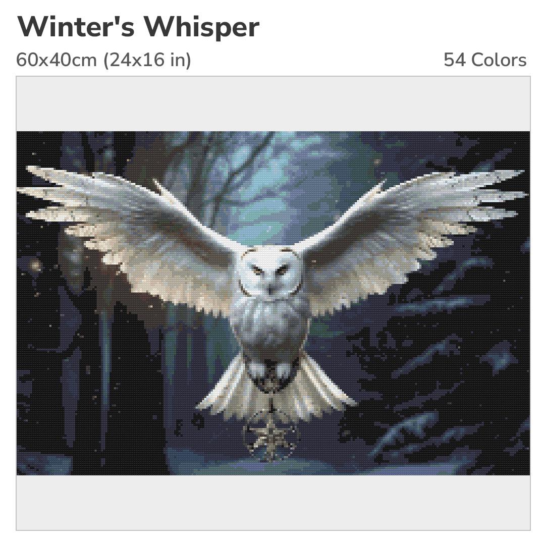 Winter's Whisper 60x40cm Diamond Painting Kit-Heartful Diamonds