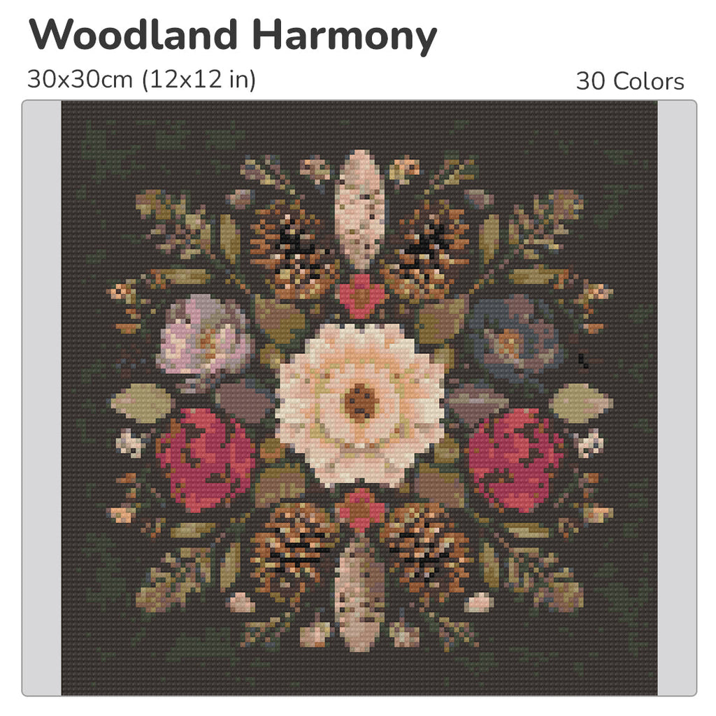 Woodland Harmony Diamond Painting Kit-30x30cm (12x12 in)-Heartful Diamonds