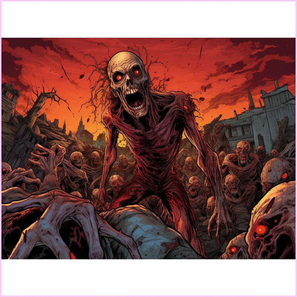 Zombie Apocalypse Diamond Painting Kit-40x30cm (16x12 in)-Heartful Diamonds