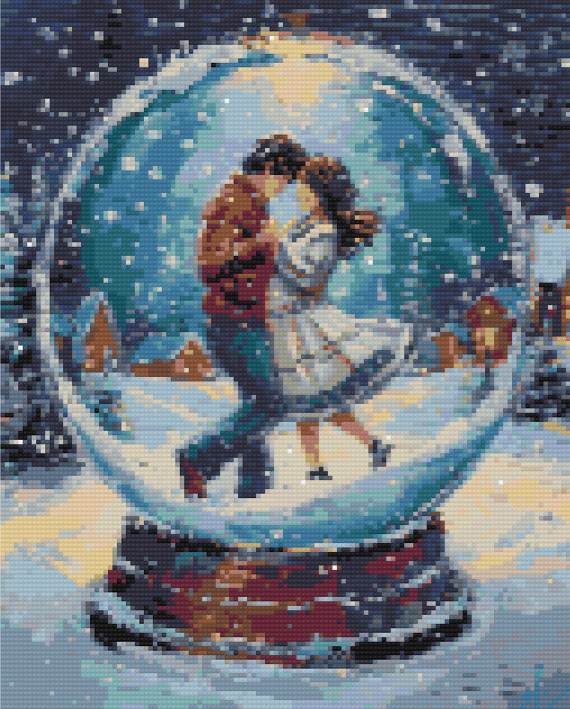 Winter Embrace Diamond Painting Kit-30x40cm (12x16 in)-Heartful Diamonds