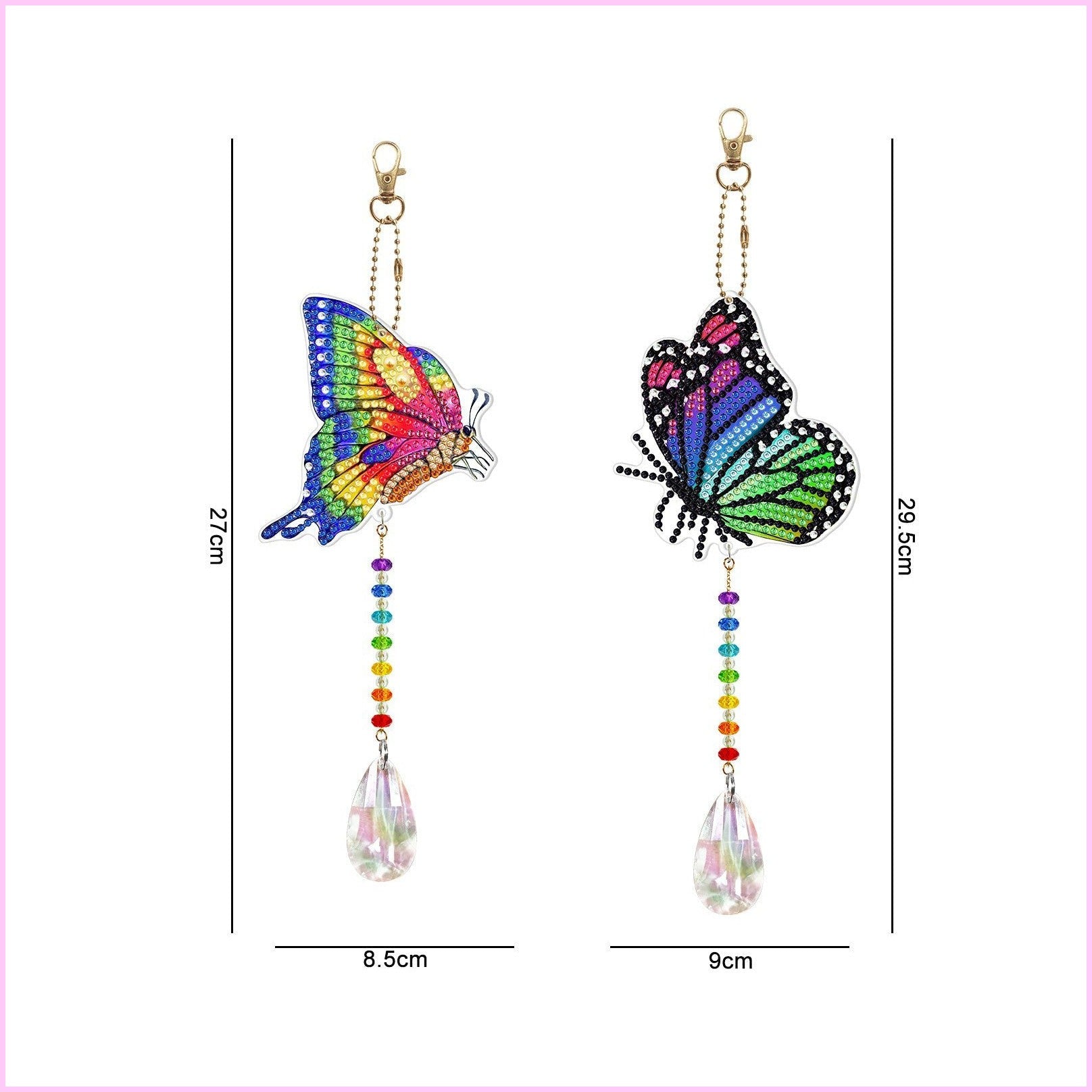 Double Sided Pendand Diamond Art-Heartful Diamonds
