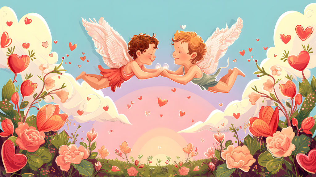 Cupid's Love Dance Diamond Painting Kit-50x30cm (20x12 in)-Heartful Diamonds