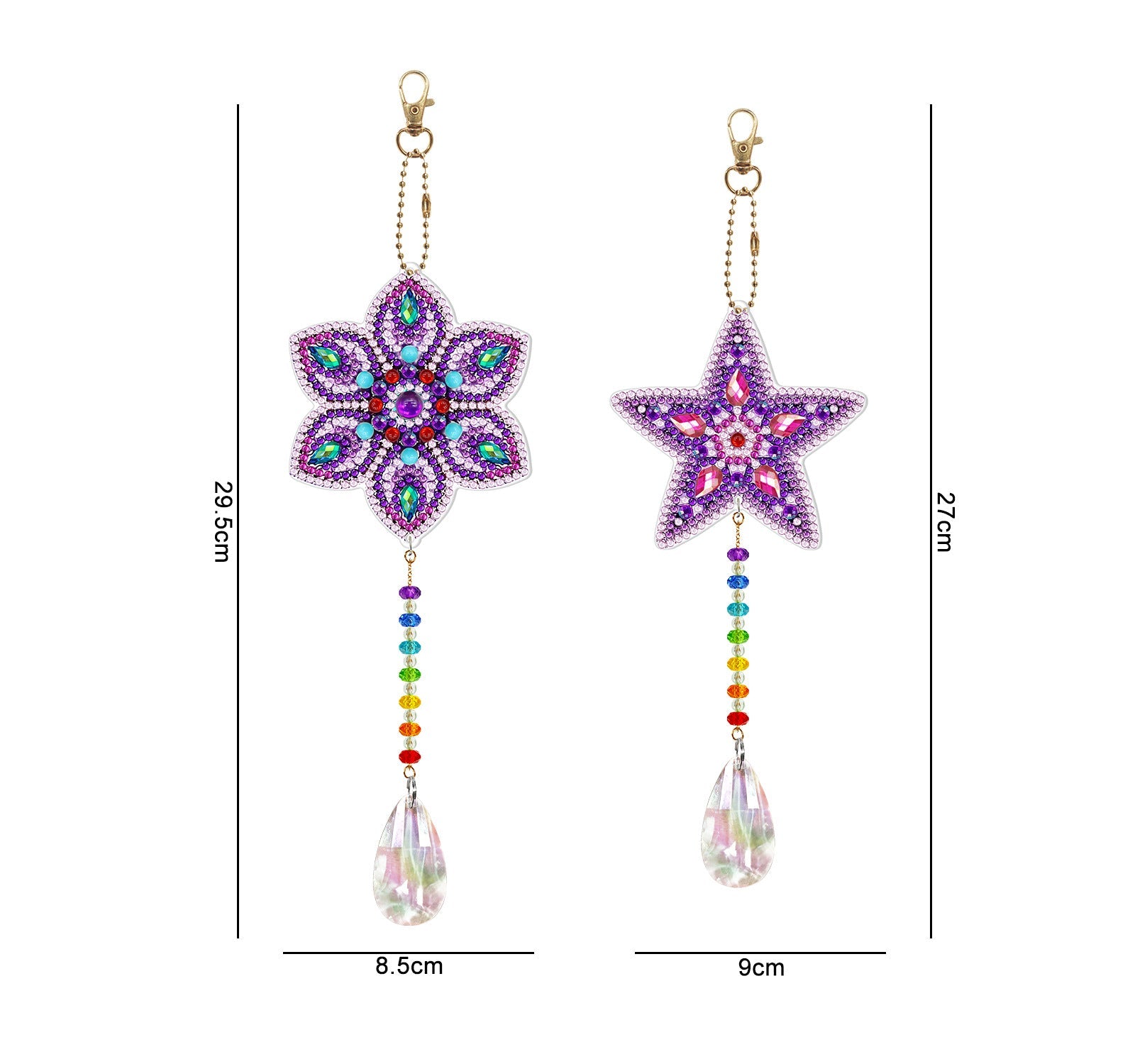 Double Sided Pendand Diamond Art-Heartful Diamonds