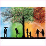 4 Seasons Love Story-Diamond Painting Kit-Heartful Diamonds