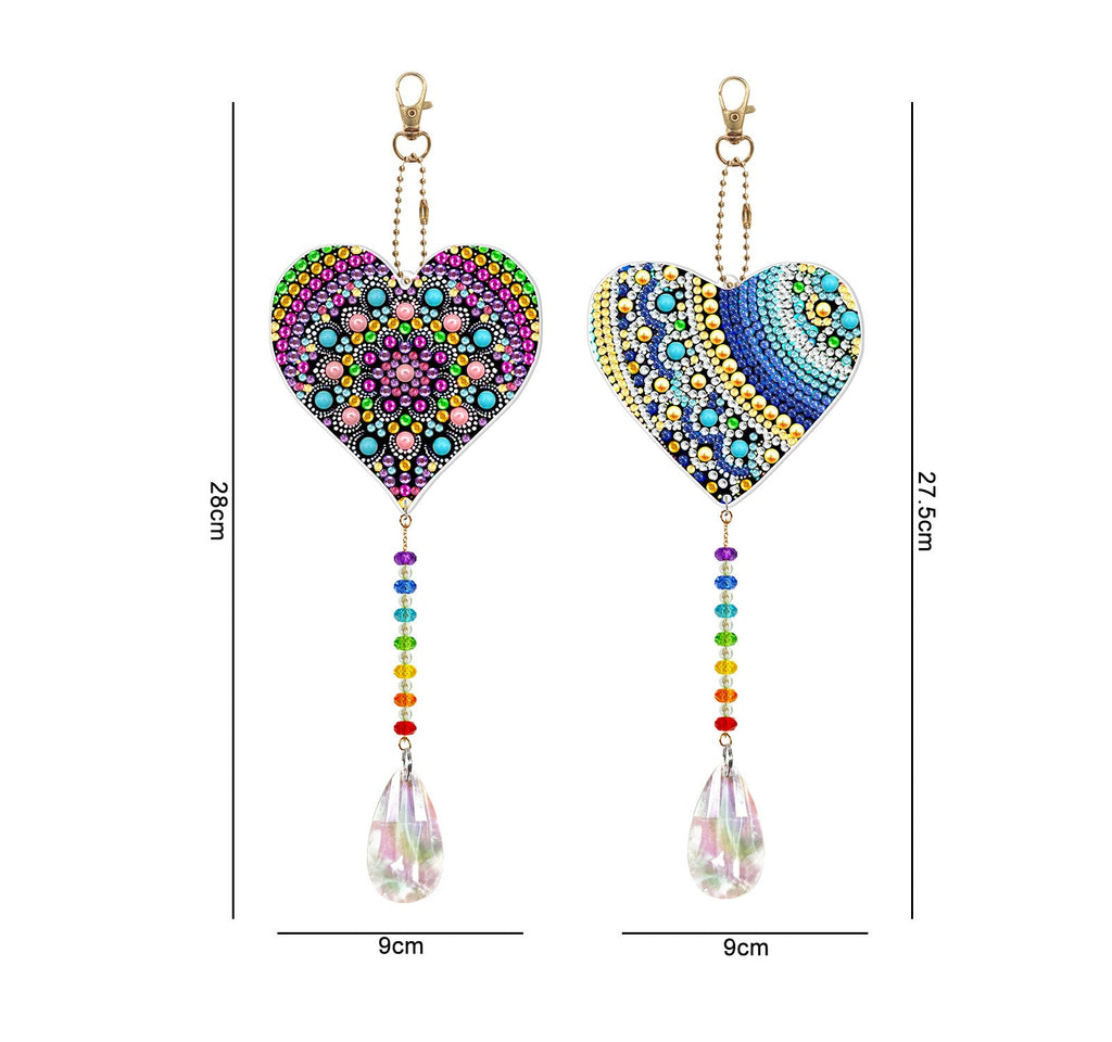 Double Sided Pendand Diamond Art-Heartful Diamonds