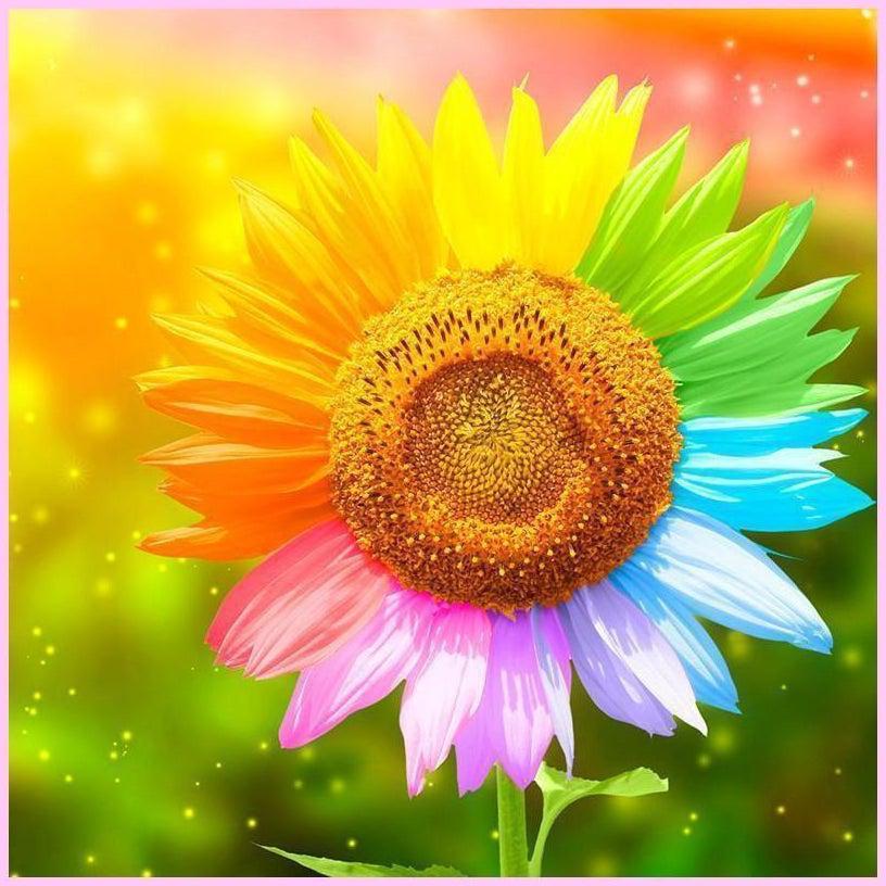 7 Colors Sunflower-Diamond Painting Kit-Heartful Diamonds