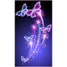 Alighting Glitzy Purple Butterflies-Diamond Painting Kit-Heartful Diamonds