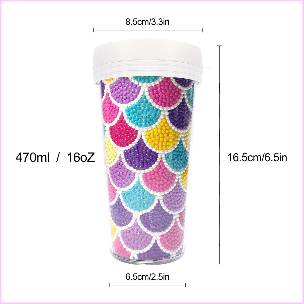 Travel Tumbler Diamond Art-Heartful Diamonds