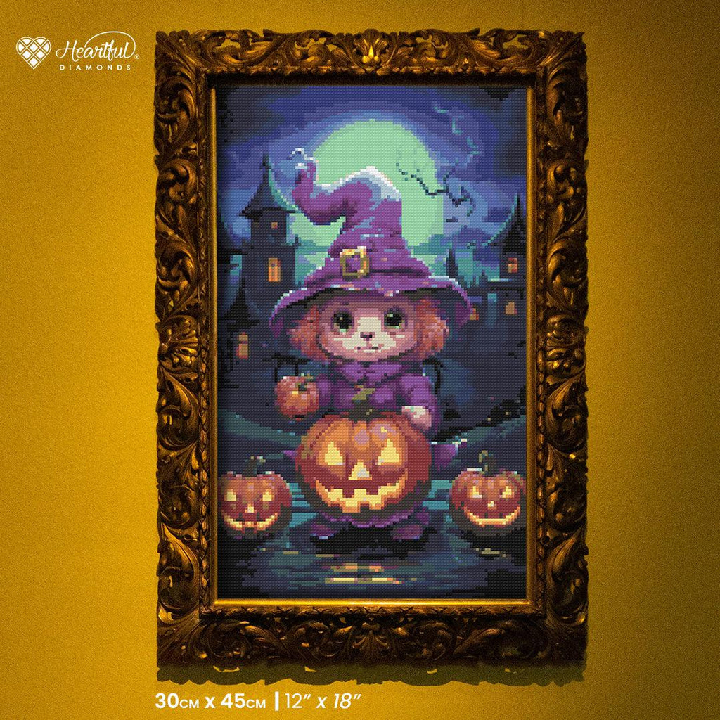 Adventures of Witchy Teddy Diamond Painting Kit-30x45cm (12x18 in)-Heartful Diamonds