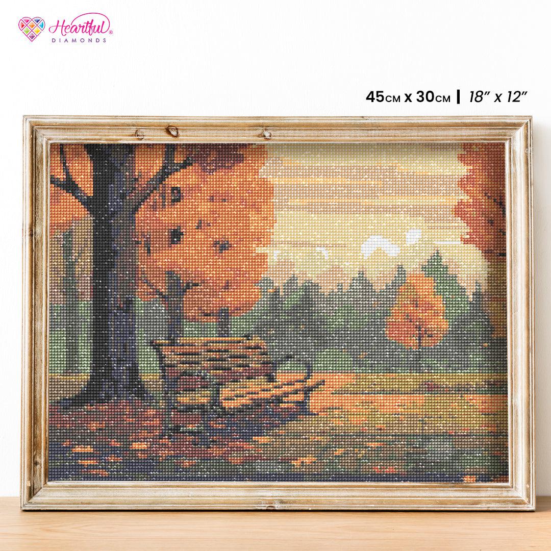 Sand Hearts, Scenic Diamond Painting Kit