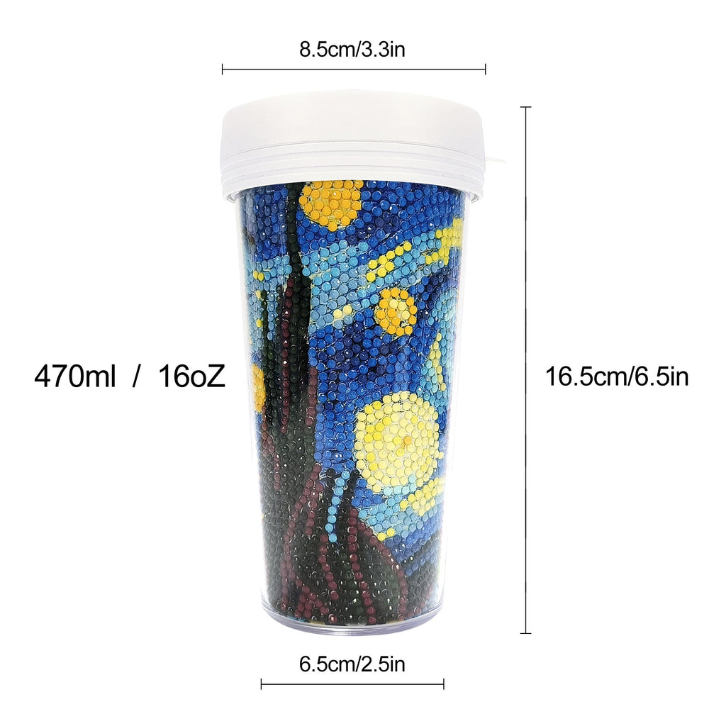 Travel Tumbler Diamond Art-Heartful Diamonds