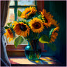 Bright Sunflower Bouquet-Diamond Painting Kit-Heartful Diamonds