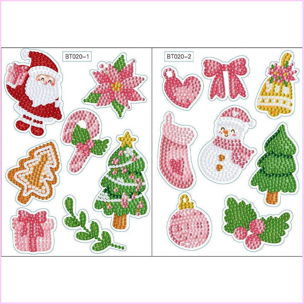 Christmas Stickers Diamond Art-Heartful Diamonds