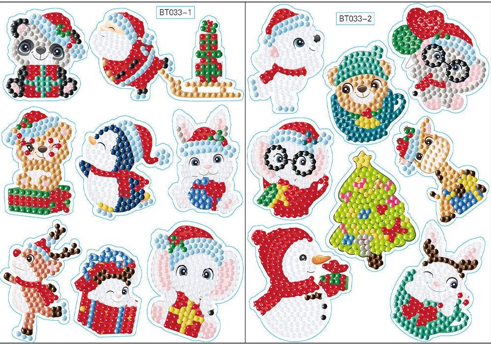 Christmas Stickers Diamond Art-Heartful Diamonds