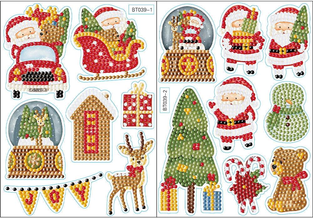 Christmas Stickers Diamond Art-Heartful Diamonds