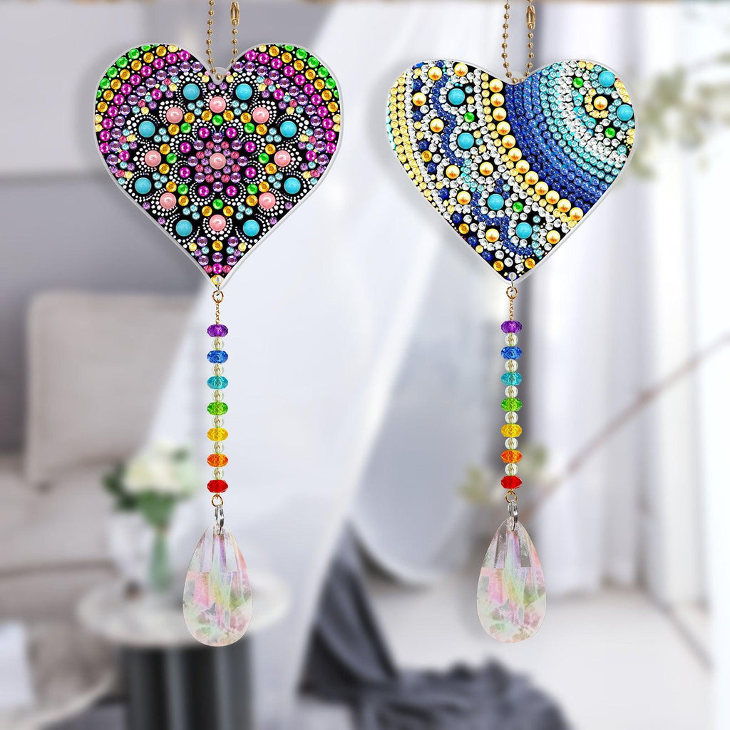 Double Sided Pendand Diamond Art-Heartful Diamonds