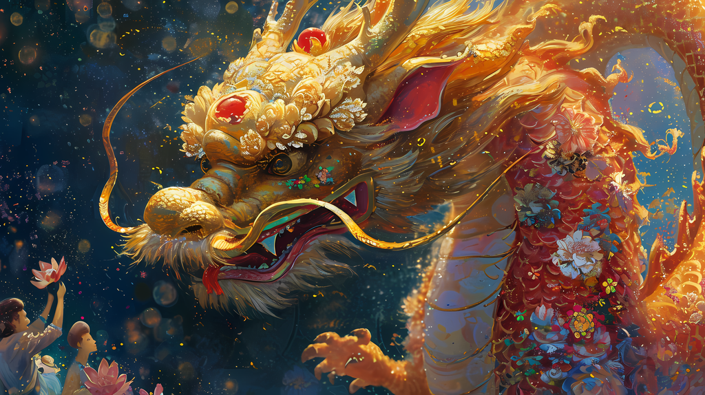Celestial Dragon's Blessing Diamond Painting Kit-90x50cm (36x20 in)-Heartful Diamonds