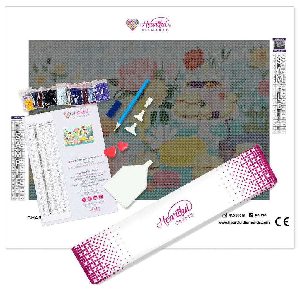 Charming Tea Party-Diamond Painting Kit-Heartful Diamonds