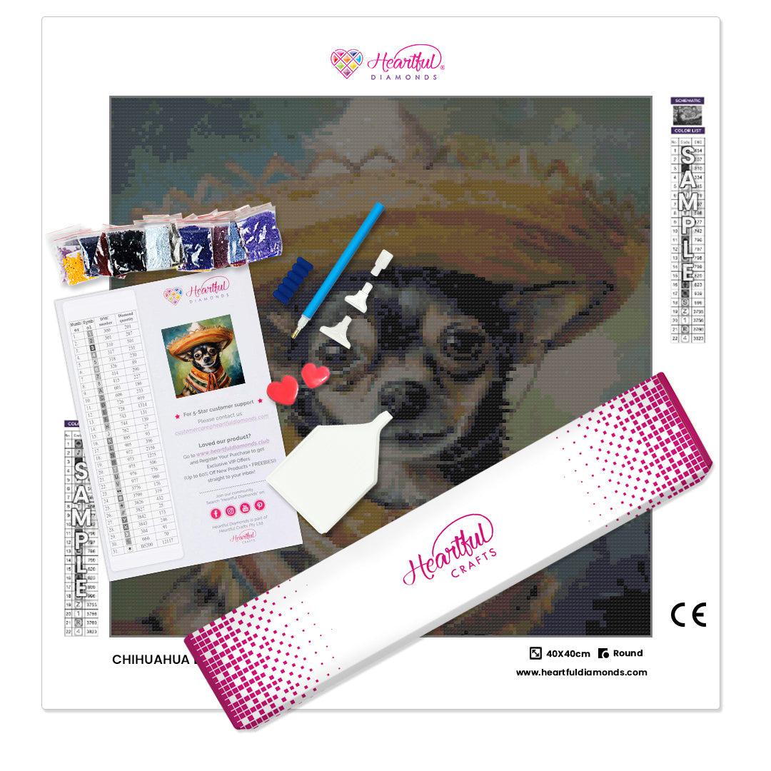 Chihuahua Loco Diamond Painting Kit-Heartful Diamonds