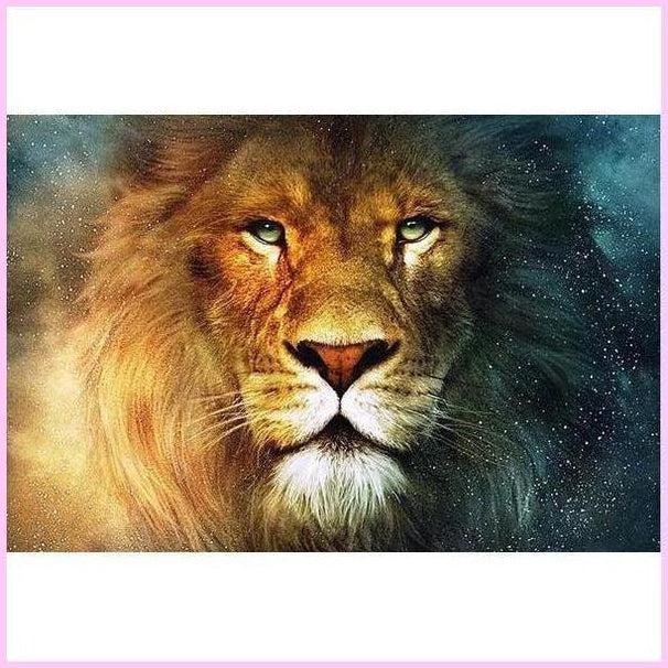 Cosmic Lion-Diamond Painting Kit-Heartful Diamonds