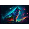 Cosmic Wolf in the Starry Sky-Diamond Painting Kit-Heartful Diamonds