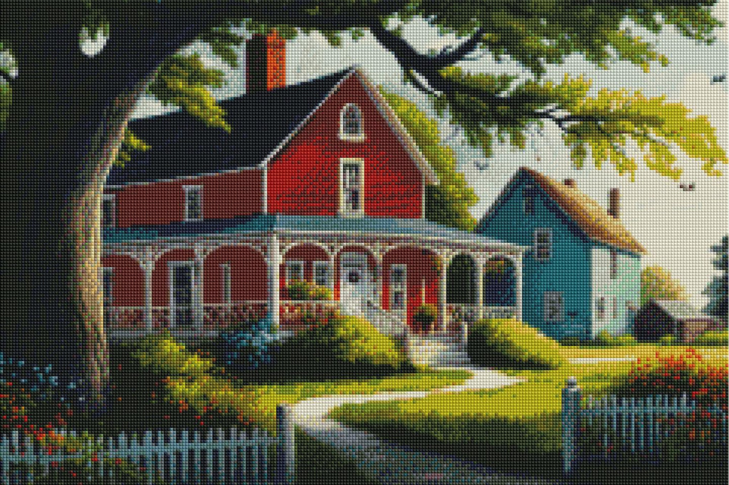 Country Living-Diamond Painting Kit-Heartful Diamonds