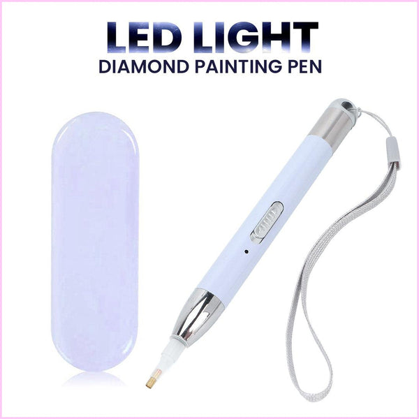 LED Light Diamond Painting Pen – Heartful Diamonds