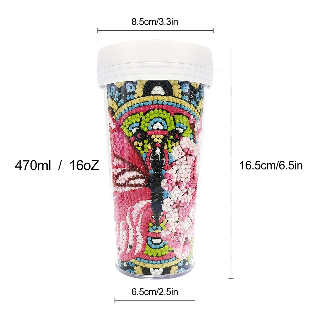 Travel Tumbler Diamond Art-Heartful Diamonds