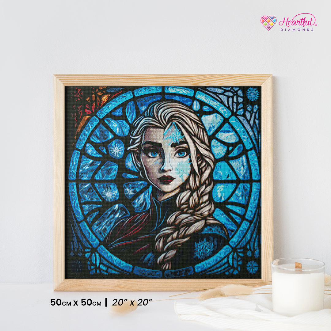 Ice Queen Stained Glass-Diamond Painting Kit-Heartful Diamonds